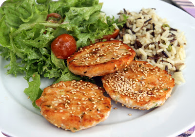 Croquettes de saumon au gingembre