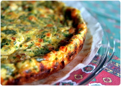 Quiche au poulet et aux légumes (sans pâte)