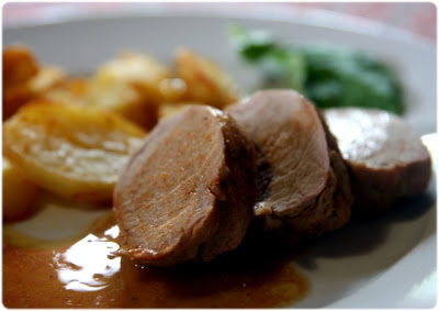 Filet mignon de porc à la bière