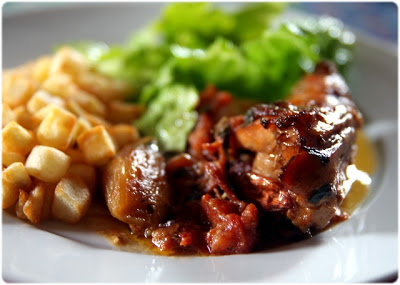 Cocotte de poulet fermier à la portugaise