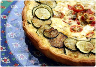 Tarte provençale aux légumes et au chèvre