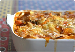 Gratin de raviolis comme une lasagne