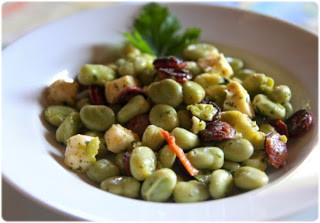 Salade de fèves d’inspiration alentejane