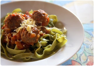 Tagliatelle aux boulettes