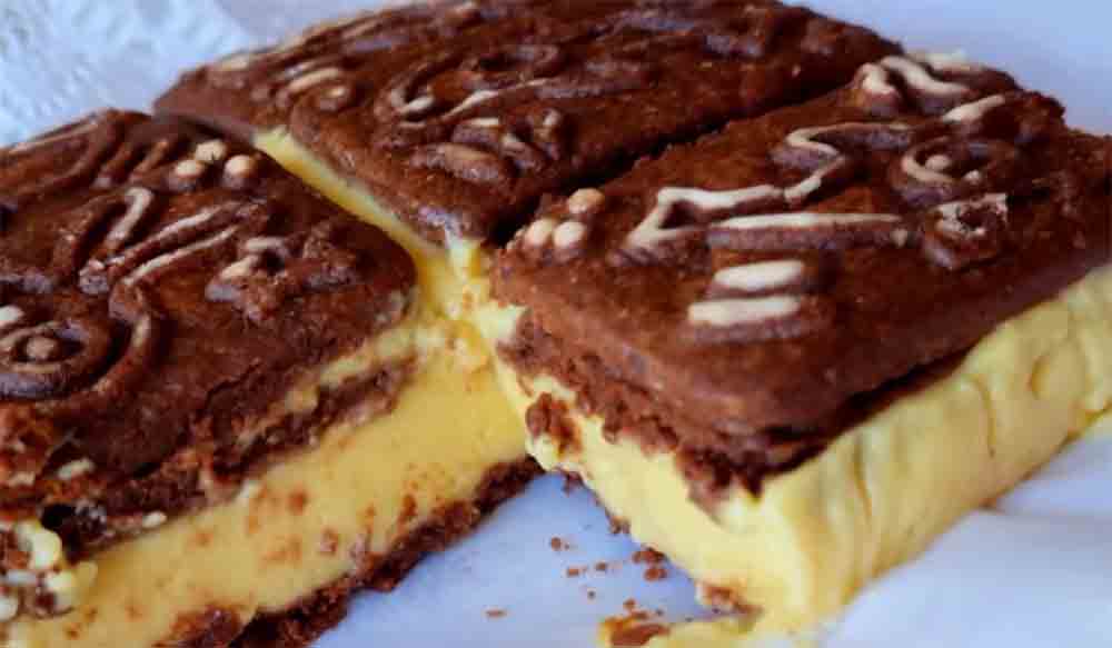 Na tento dezert si jen připravím krém a pak do něj vložím sušenky: je to velmi jednoduché | Pouze 100 kcal!