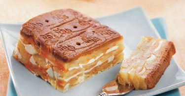 Mramorované hrušky s mascarpone a speculoos
