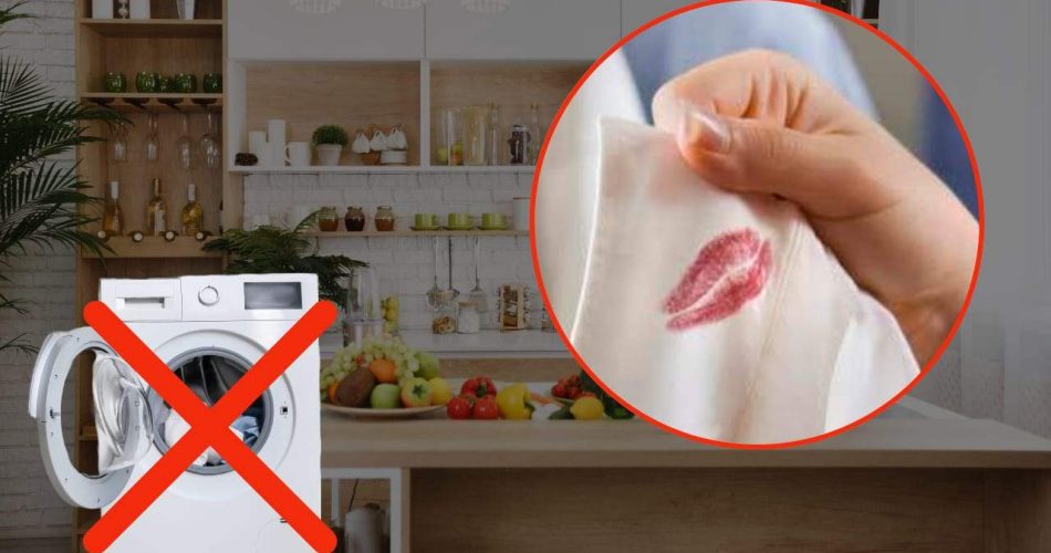 Látky potřísněné make-upem, nechte pračku na pokoji: potřebujete pouze 1 věc a je to v kuchyni